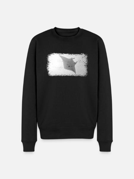 Manta Stingray - Männer Premium Bio Pullover - Schwarz