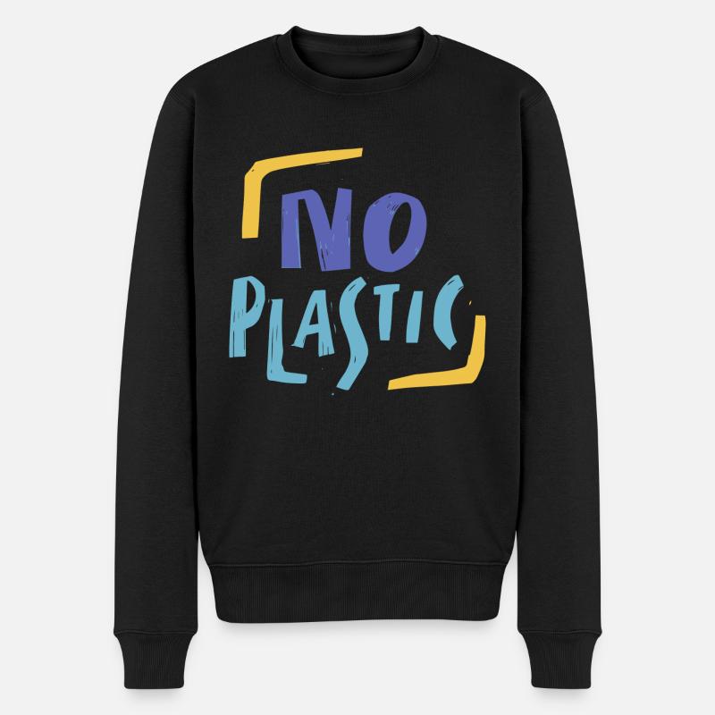 pas de plastique - Pull Premium bio Homme - noir