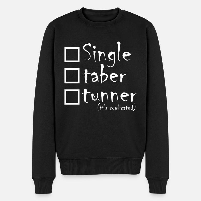 Marathon Triathlon Running joggen Biking Radfahren - Männer Premium Bio Pullover - Schwarz