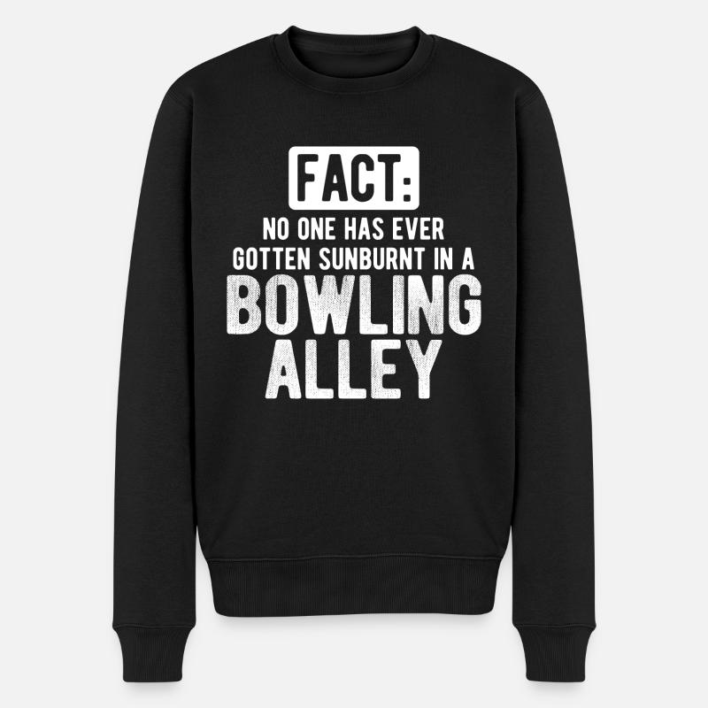 Bowling - Männer Premium Bio Pullover - Schwarz