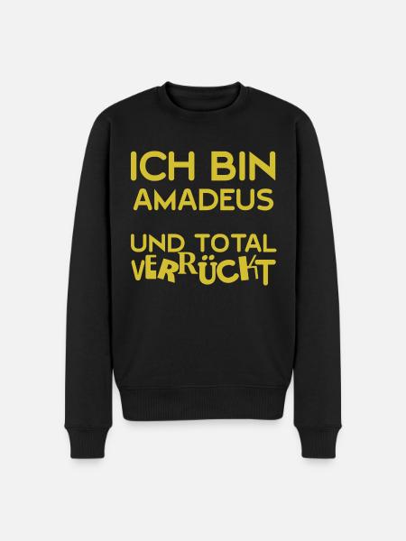 Geschenk für Amadeus - Männer Premium Bio Pullover - Schwarz