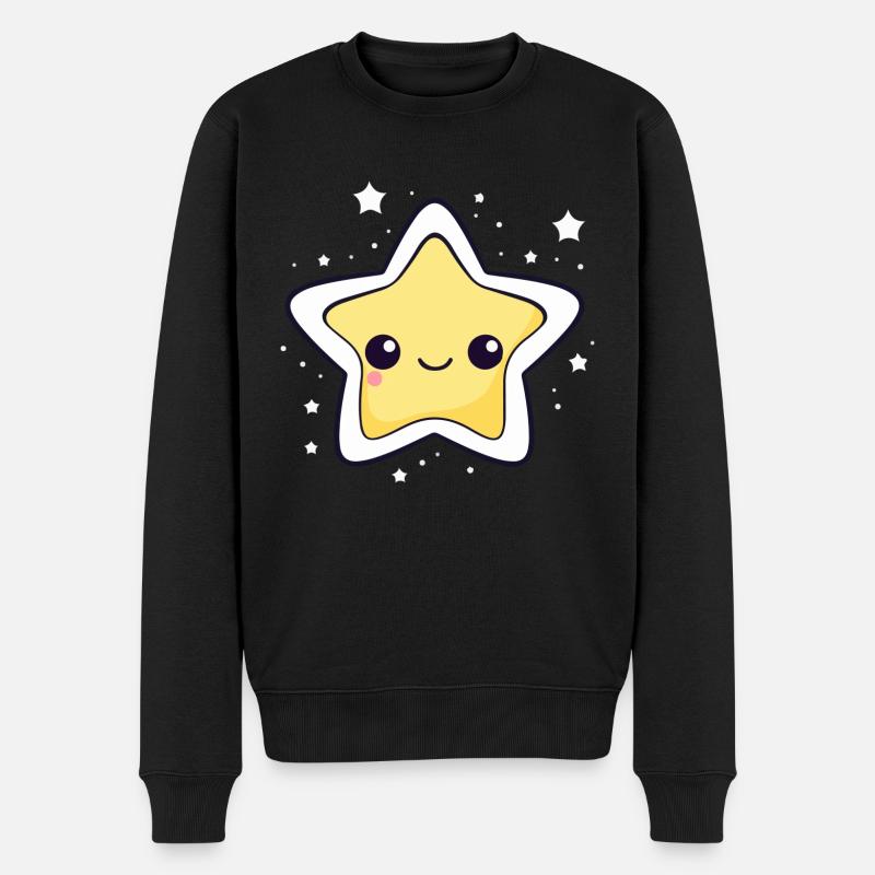 L'étoile Kawaii - Pull Premium bio Homme - noir