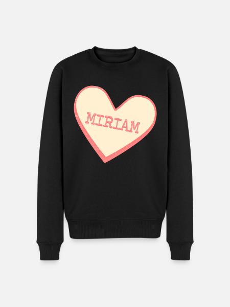 Miriam - Männer Premium Bio Pullover - Schwarz