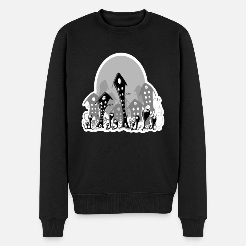 Monde gris - Pull Premium bio Homme - noir