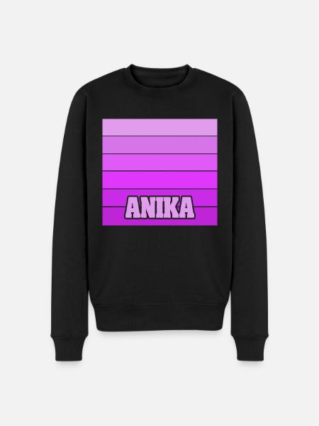 Gift for Anika - Men's Premium Organic Jumper - black