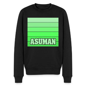 Tochter Asuman - Männer Premium Bio Pullover - Schwarz - Vorne - Nico (187cm)