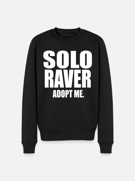 Solo raver - Men's Premium Organic Jumper - black