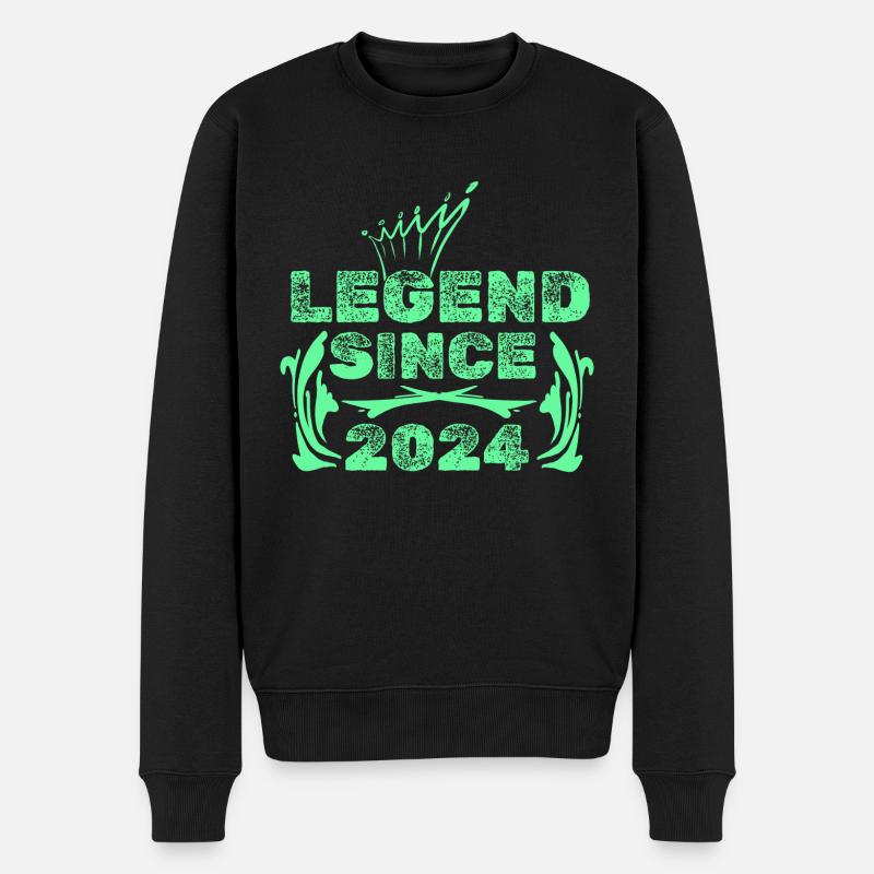 2024 - Männer Premium Bio Pullover - Schwarz