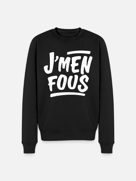 J'men fous - Pull Premium bio Homme - noir
