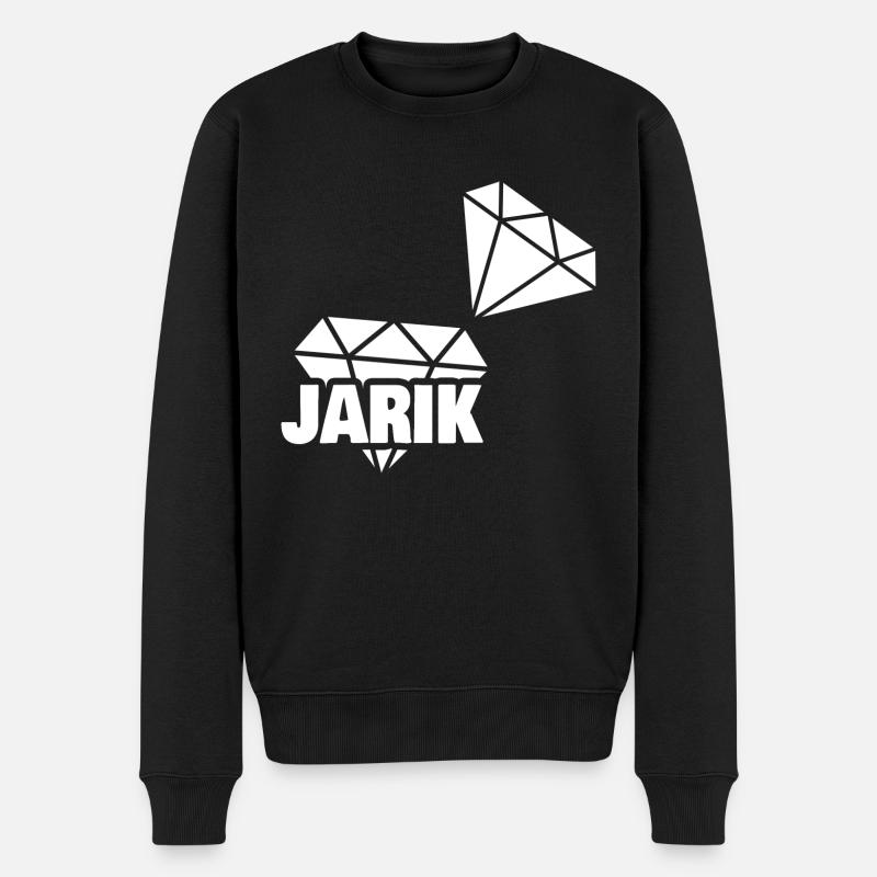 Kostbar Jarik - Männer Premium Bio Pullover - Schwarz