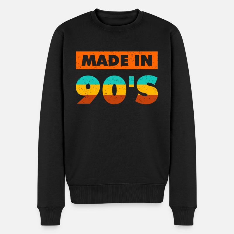 Fabriqué dans les années 90 - Pull Premium bio Homme - noir