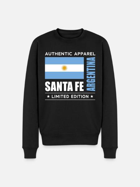 Santa Fe - Männer Premium Bio Pullover - Schwarz