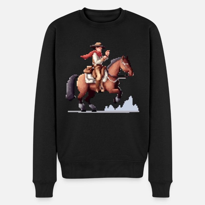 Pixaro le cowboy - Pull Premium bio Homme - noir
