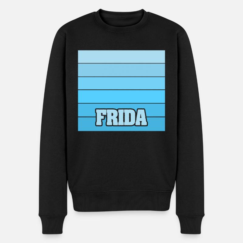 Frauenname Frauenname - Männer Premium Bio Pullover - Schwarz