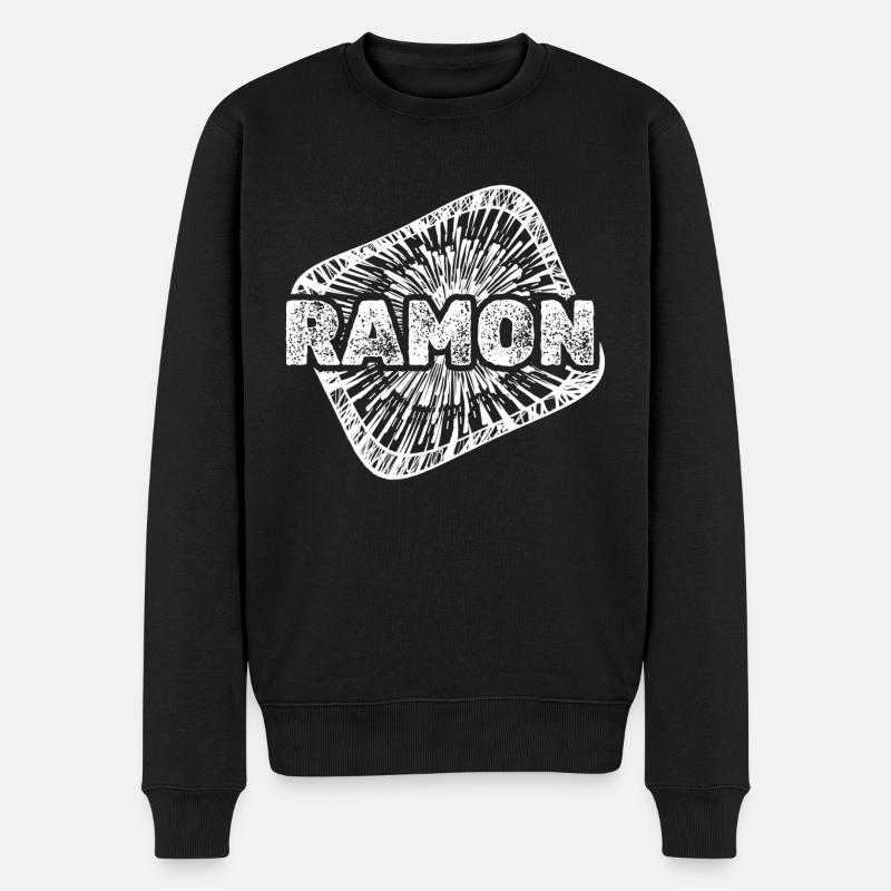 Geburt Ramon - Männer Premium Bio Pullover - Schwarz