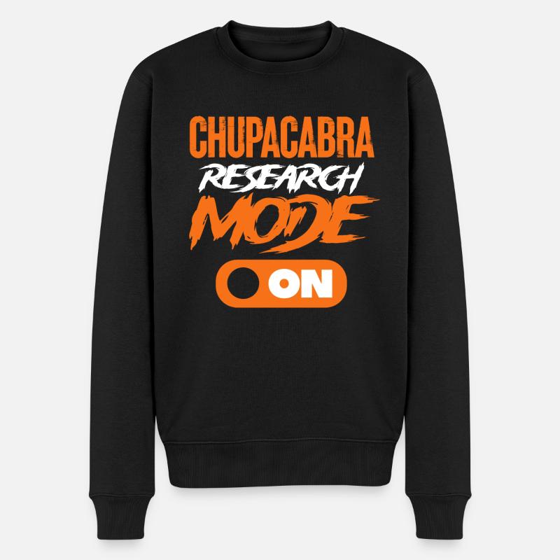 Chupacabra Research Mode On Paranormal - Männer Premium Bio Pullover - Schwarz