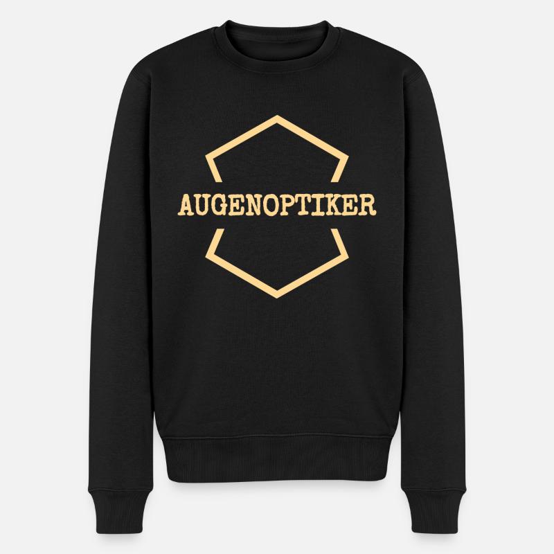 Augenoptiker als Arbeit - Männer Premium Bio Pullover - Schwarz