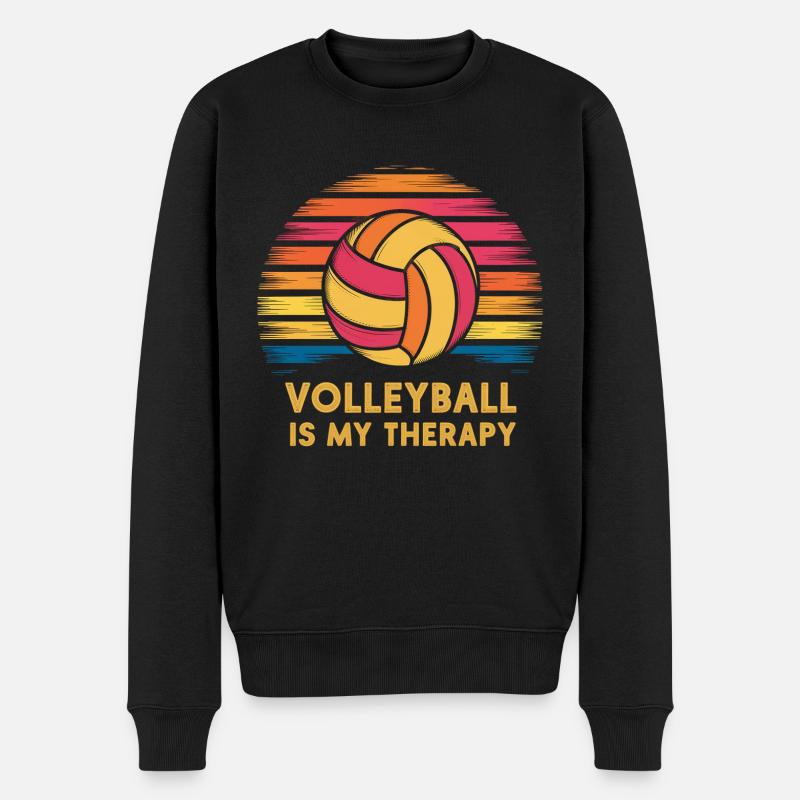 Volley-ball - Pull Premium bio Homme - noir