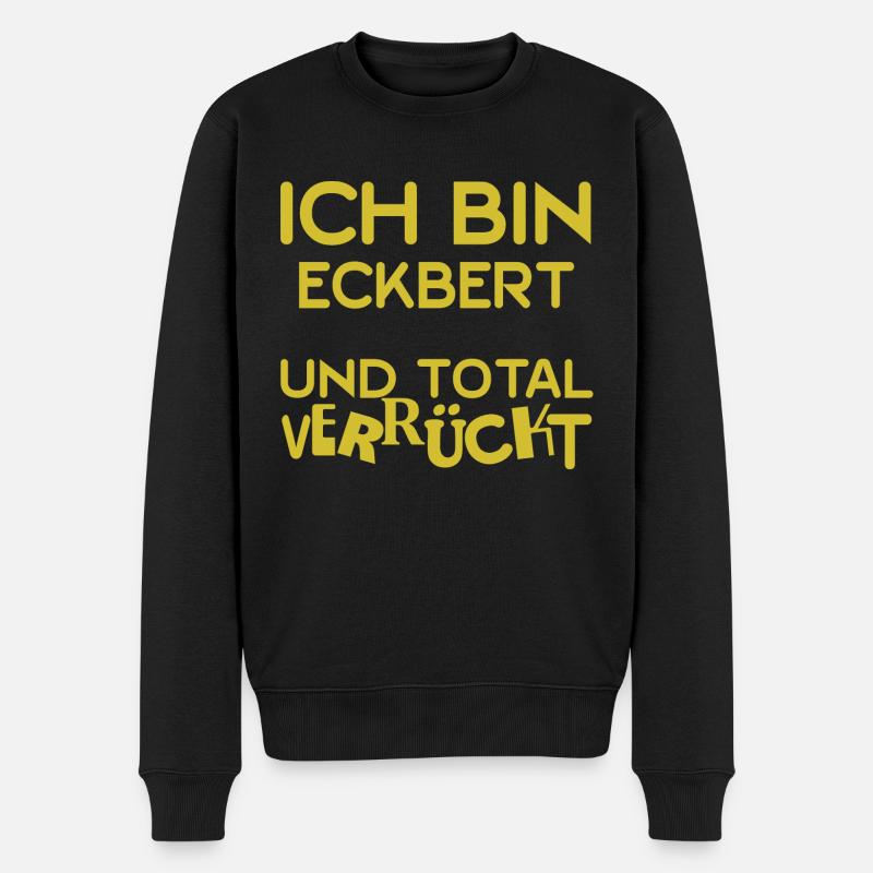 Gift for Eckbert - Men's Premium Organic Jumper - black