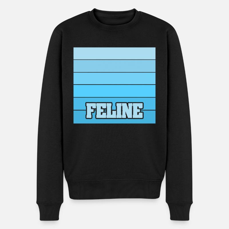 Frauenname Feline - Männer Premium Bio Pullover - Schwarz
