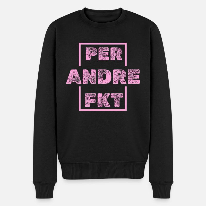 Andre - Männer Premium Bio Pullover - Schwarz