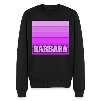 Mädchenname Barbara - Männer Premium Bio Pullover - Schwarz - Vorne - Nico (187cm)