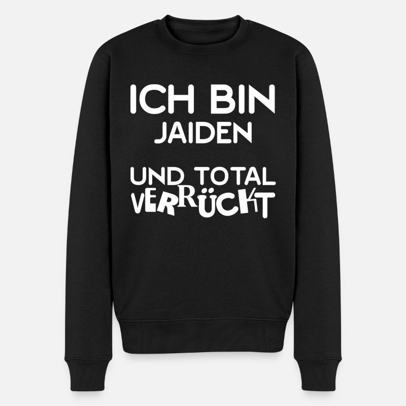 Geschenk für Jaiden - Männer Premium Bio Pullover - Schwarz