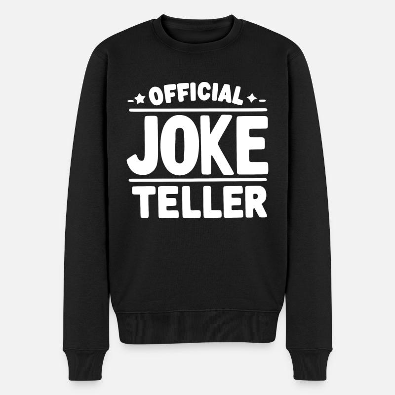 Official Joke Teller - Men's Premium Organic Jumper - black