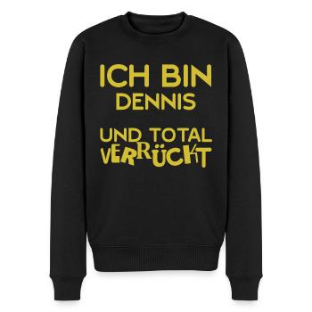 Dennis Dennis - Men's Premium Organic Jumper - black - Front - Nico (187cm)