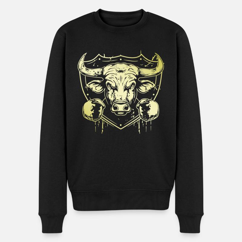 Bull Bull Boxer - Pull Premium bio Homme - noir