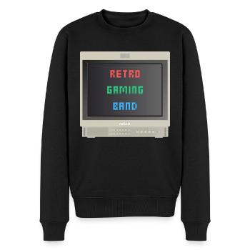 PVM Lover - Retrogaming band - Men's Premium Organic Jumper - black - Front - Nico (187cm)