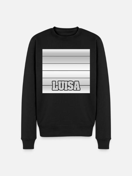 Luisa as daughter - Men's Premium Organic Jumper - black
