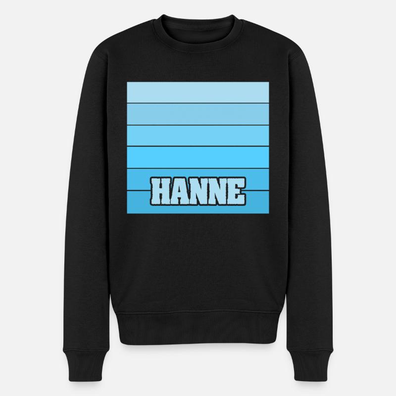 Hanne - Männer Premium Bio Pullover - Schwarz