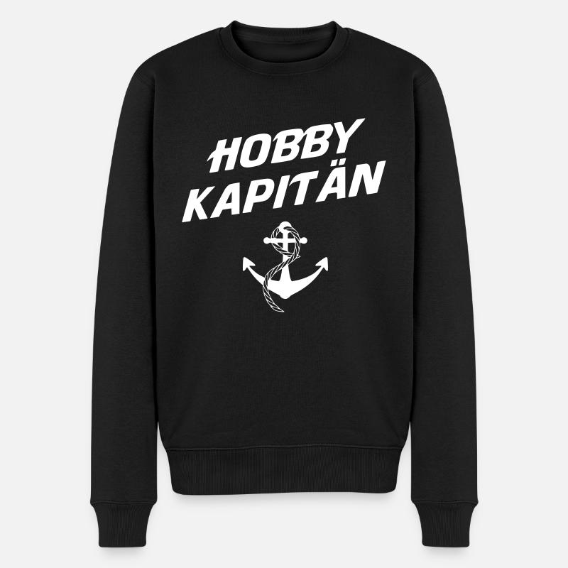 Hobby Kapitän - Männer Premium Bio Pullover - Schwarz