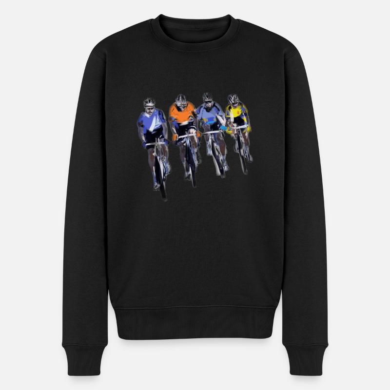 Cyclistes - Pull Premium bio Homme - noir
