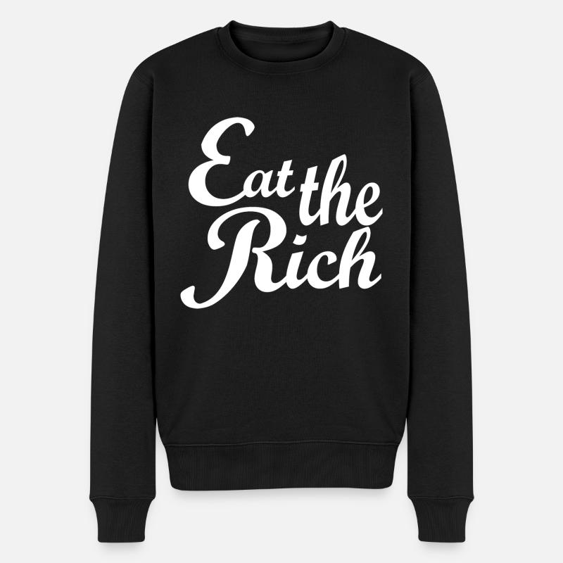 Mange les riches - Pull Premium bio Homme - noir