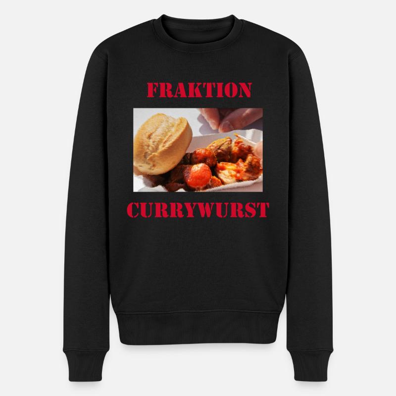 Fraktion Currywurst - Männer Premium Bio Pullover - Schwarz