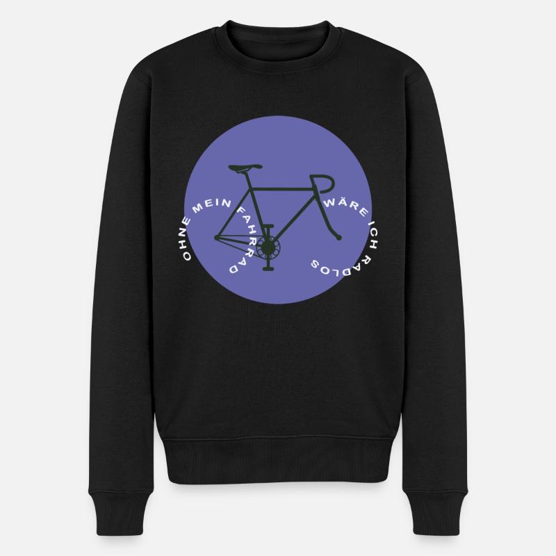 Sans mon vélo - Pull Premium bio Homme - noir