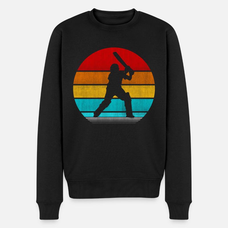 rétro vinatge cricket - Pull Premium bio Homme - noir