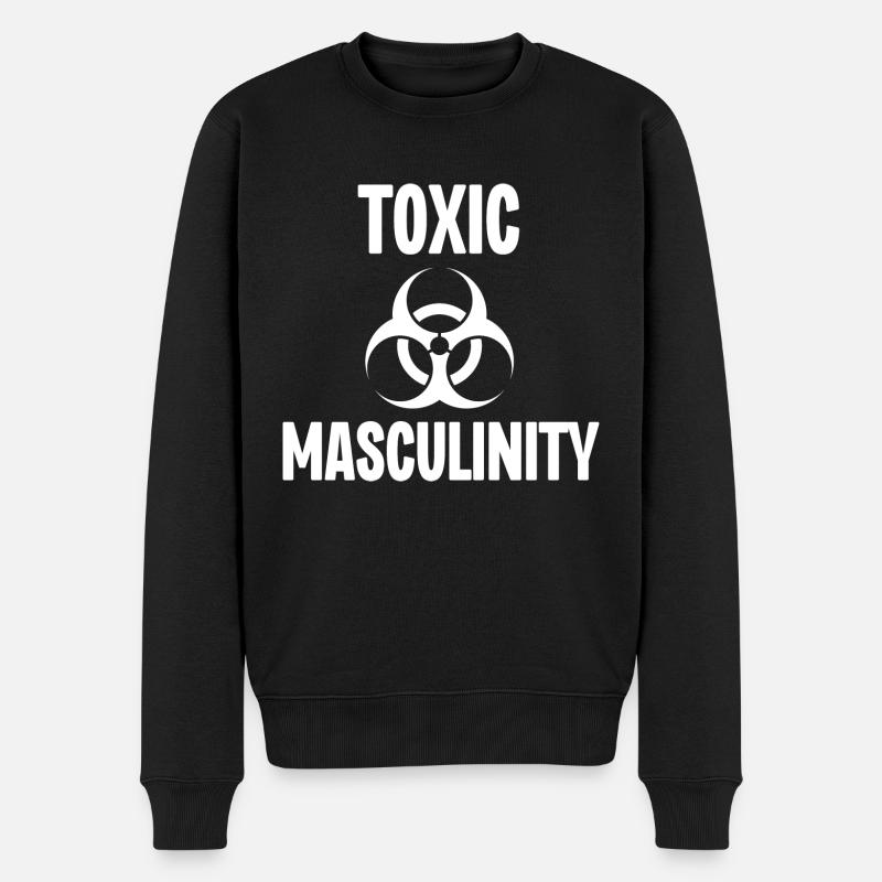Toxische Männlichkeit - Männer Premium Bio Pullover - Schwarz