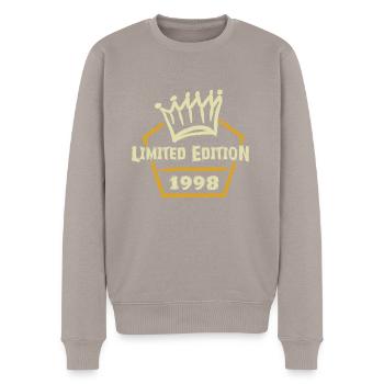 1998 - Men's Premium Organic Jumper - taupe - Front - Nico (187cm)