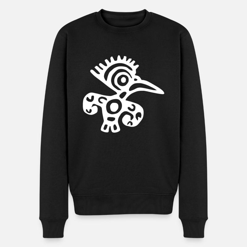 Maya Kultur, Lateinamerika - Männer Premium Bio Pullover - Schwarz