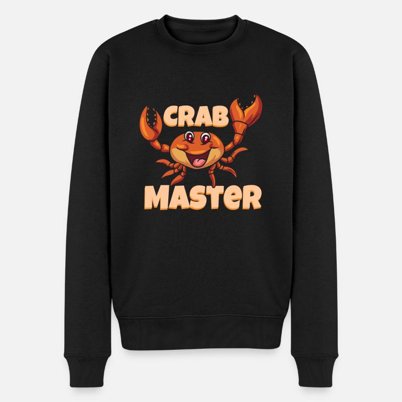 Meeresfrüchte kochen - Männer Premium Bio Pullover - Schwarz