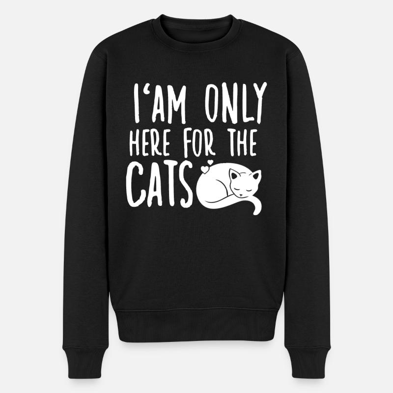 Chats Accessoires Drôles De Chats Propriétaires Chats - Pull Premium bio Homme - noir