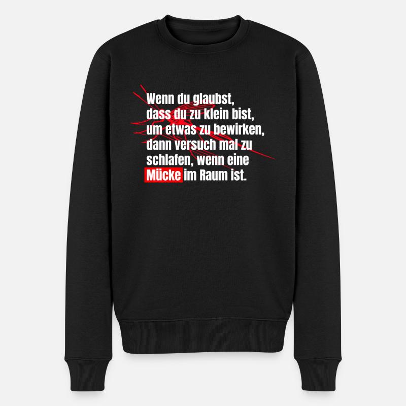 Protest, Demokratie, Klima, Politik, Widerstand - Männer Premium Bio Pullover - Schwarz