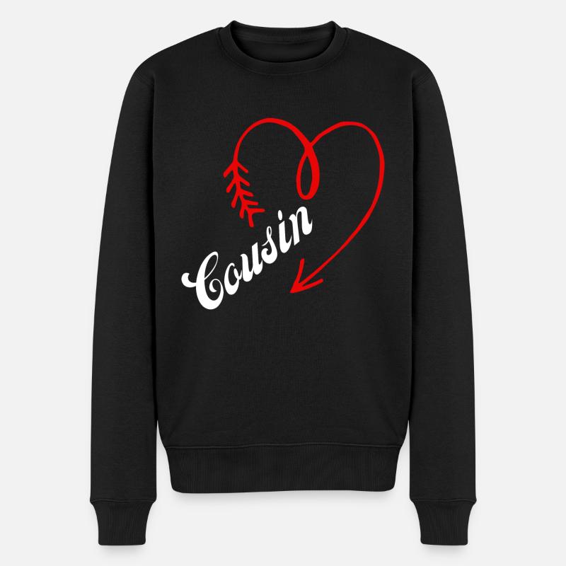 cousin cœur - Pull Premium bio Homme - noir