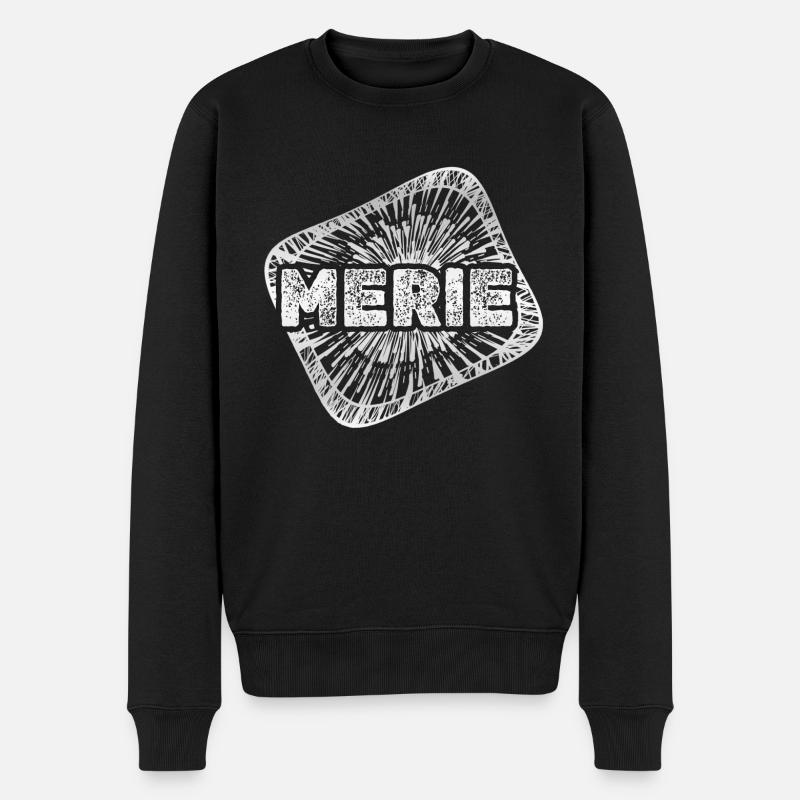 Cadeau pour Merle - Pull Premium bio Homme - noir