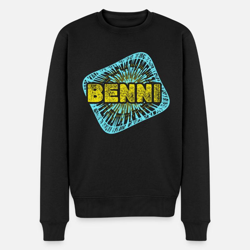 Hobby Benni - Männer Premium Bio Pullover - Schwarz