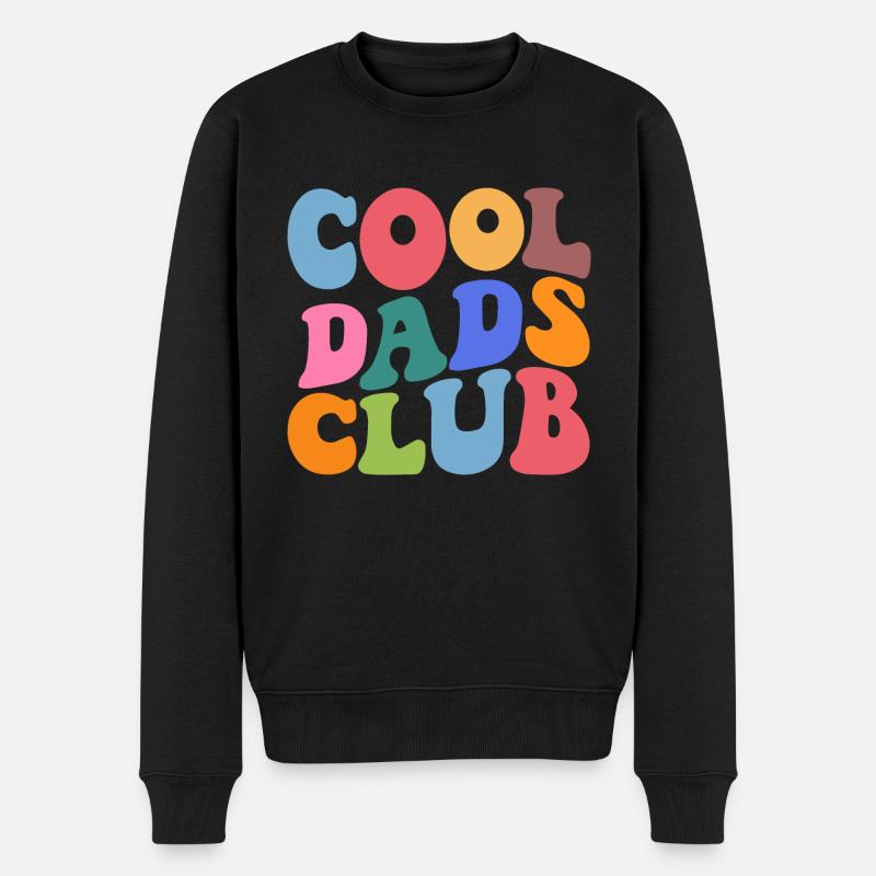 Cool Dads Club - Männer Premium Bio Pullover - Schwarz