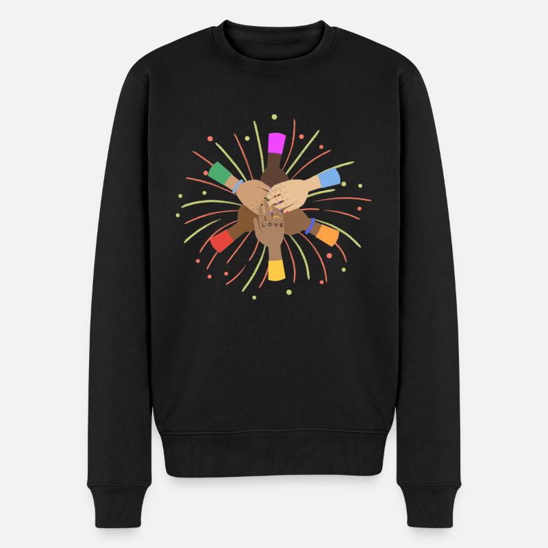 love - Pull Premium bio Homme - noir